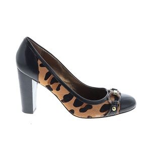COACH Leopard Print Black Heels SIZE 9.5